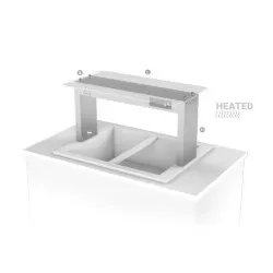 Heated shelf for buffet Novameta LPW12-74/40/40