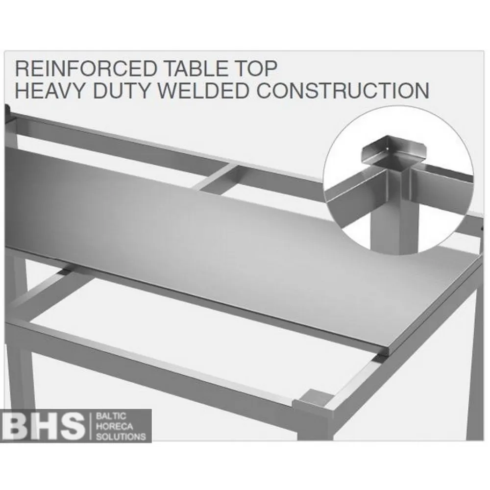 Table with cutting board and shelf Novameta BHS-MP3-WLX-120/70/90