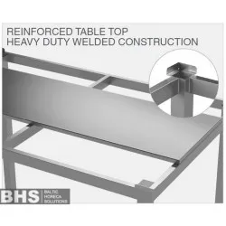 Table with cutting board and shelf Novameta BHS-MP3-WLX-130/70/90