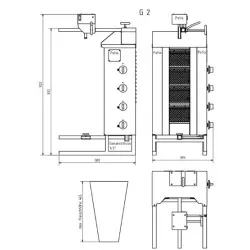 Gas gyros grill POTIS PG2250/ PG2251