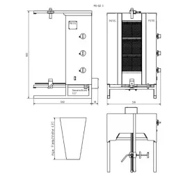 Gas gyros grill POTIS PG4302/ PG4303