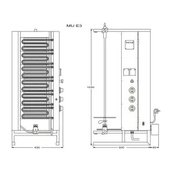 Electric gyros grill POTIS PG6351