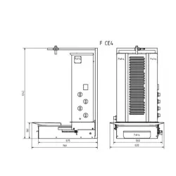 Electric gyros grill POTIS PG8651