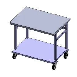 Stainless steel work table, made to order Novameta PROJECT-NT-R4-P1