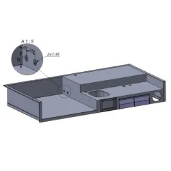 Custom worktop with sink project, made to order BHS-HoReCa
