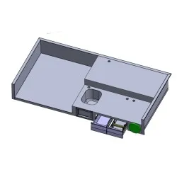 Custom worktop with sink project, made to order BHS-HoReCa