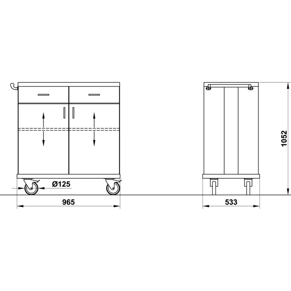 Waiter Station ROCAM 01500ALK2CH
