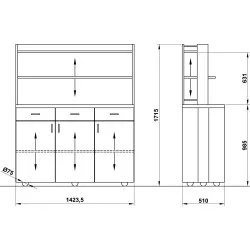 Waiter Station ROCAM 01500ALK3AP
