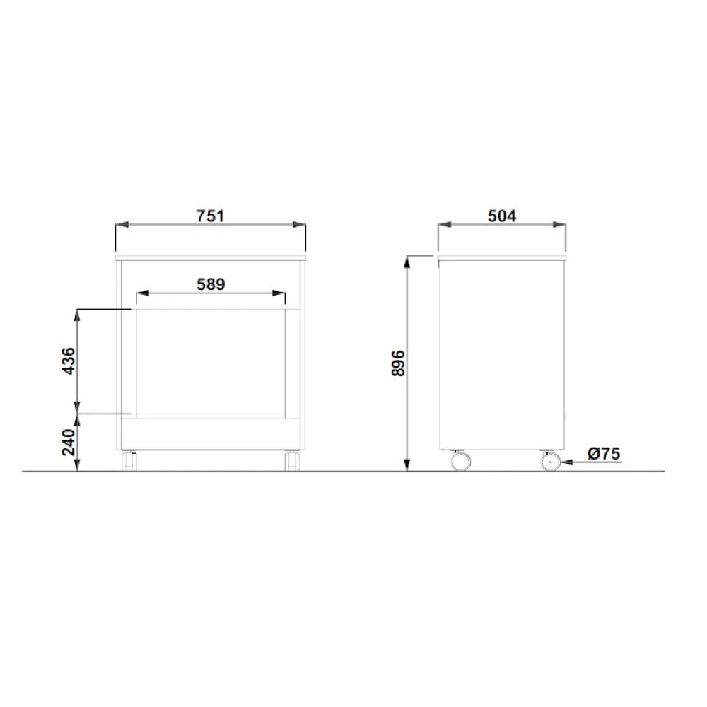 Self-service display counter ROCAM 010MOATHMT