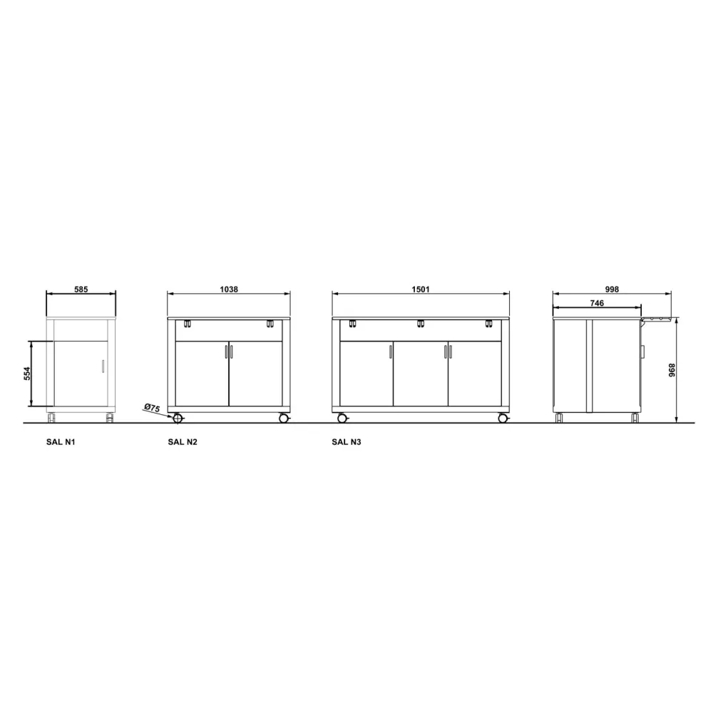 Self-service display counter ROCAM 010MOATHN2AL