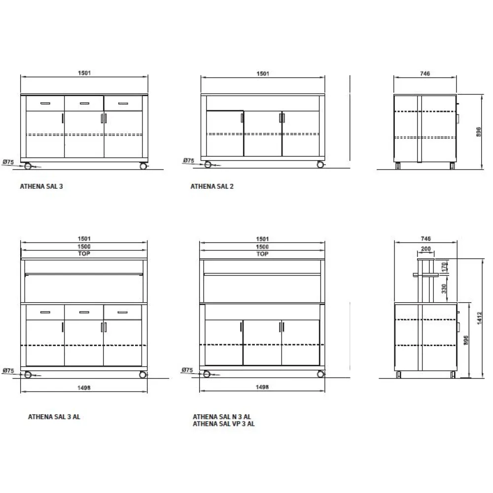 Self-service display counter ROCAM 010VPATHSAL3