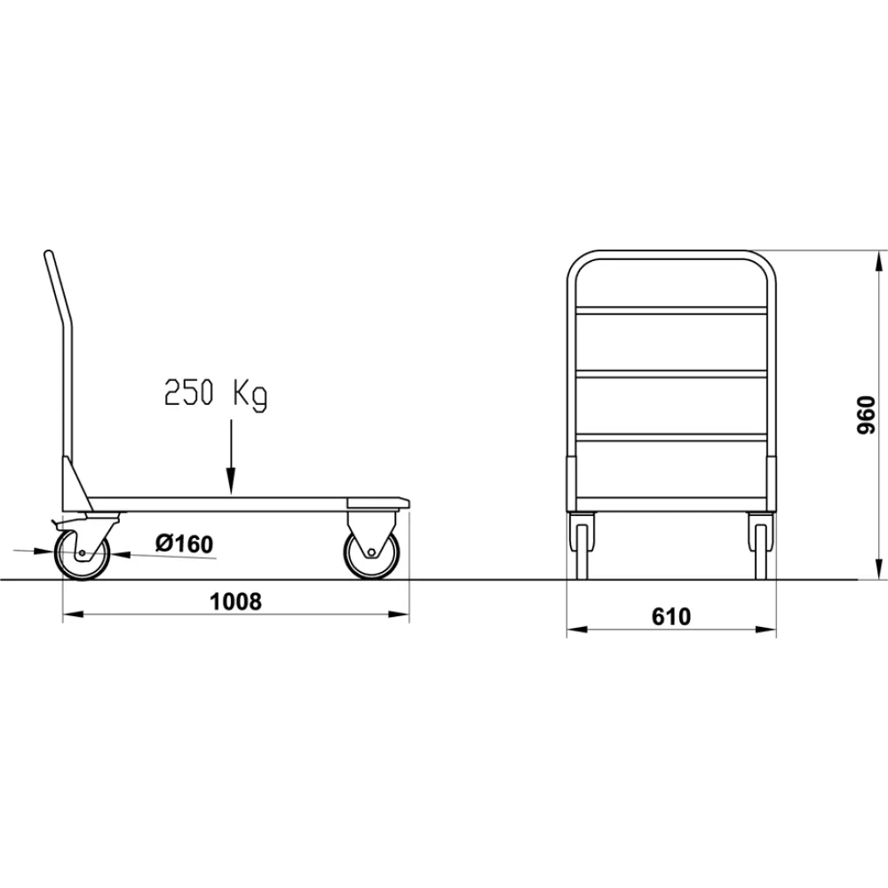 Platform trolley ROCAM 04000BAC100IN