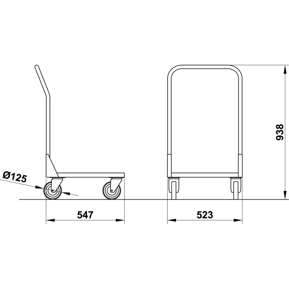 Platform trolley ROCAM 04000C/CESTIN