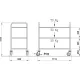 Service trolley ROCAM 04000CER000IN
