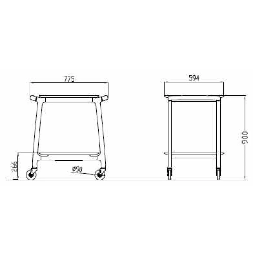 Service trolley ROCAM 005LEARI/2S