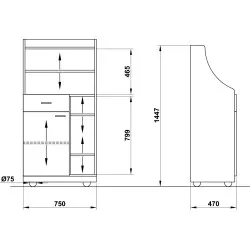 Waiter Station ROCAM 01500PER/A175