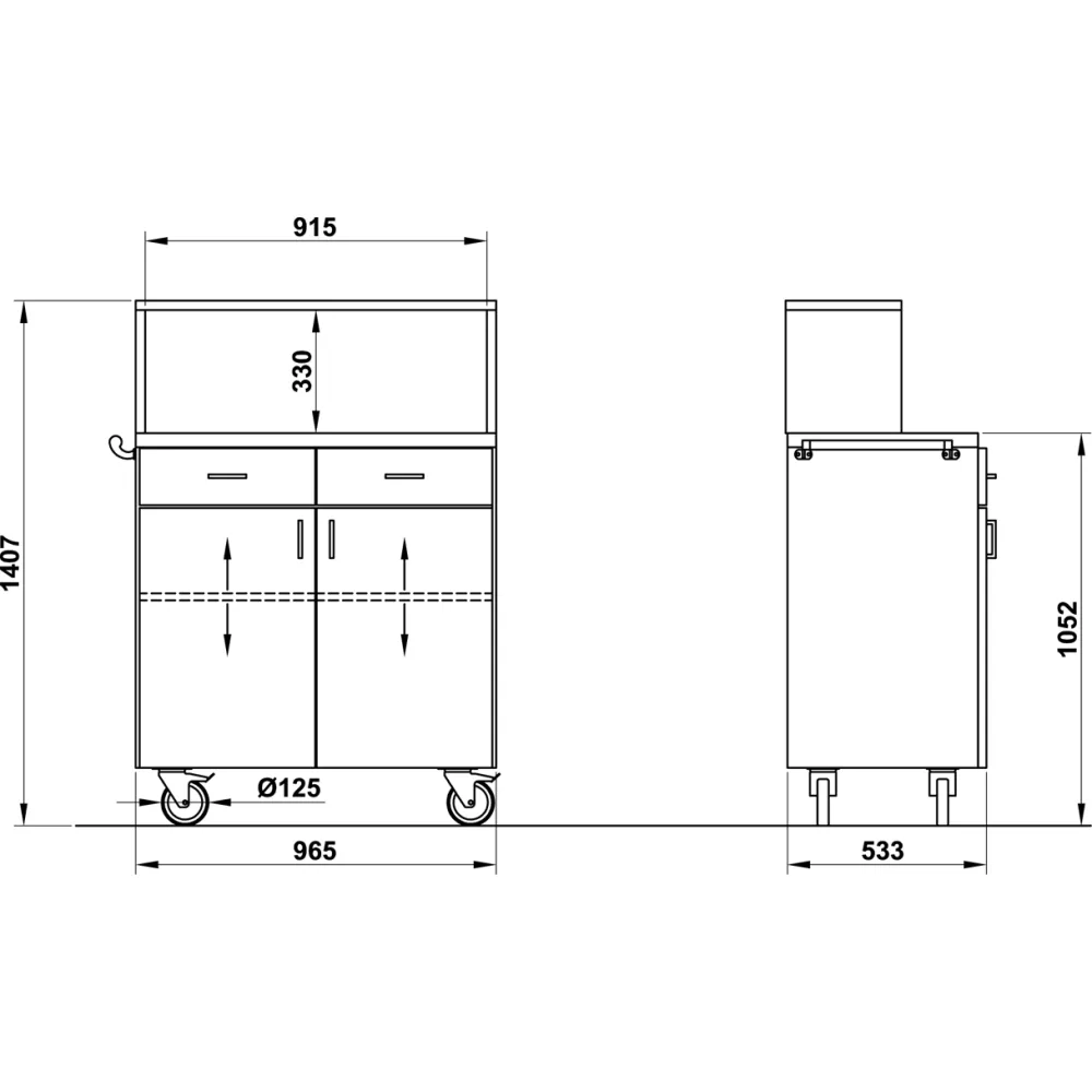 Waiter Station ROCAM 015INPOL2AL