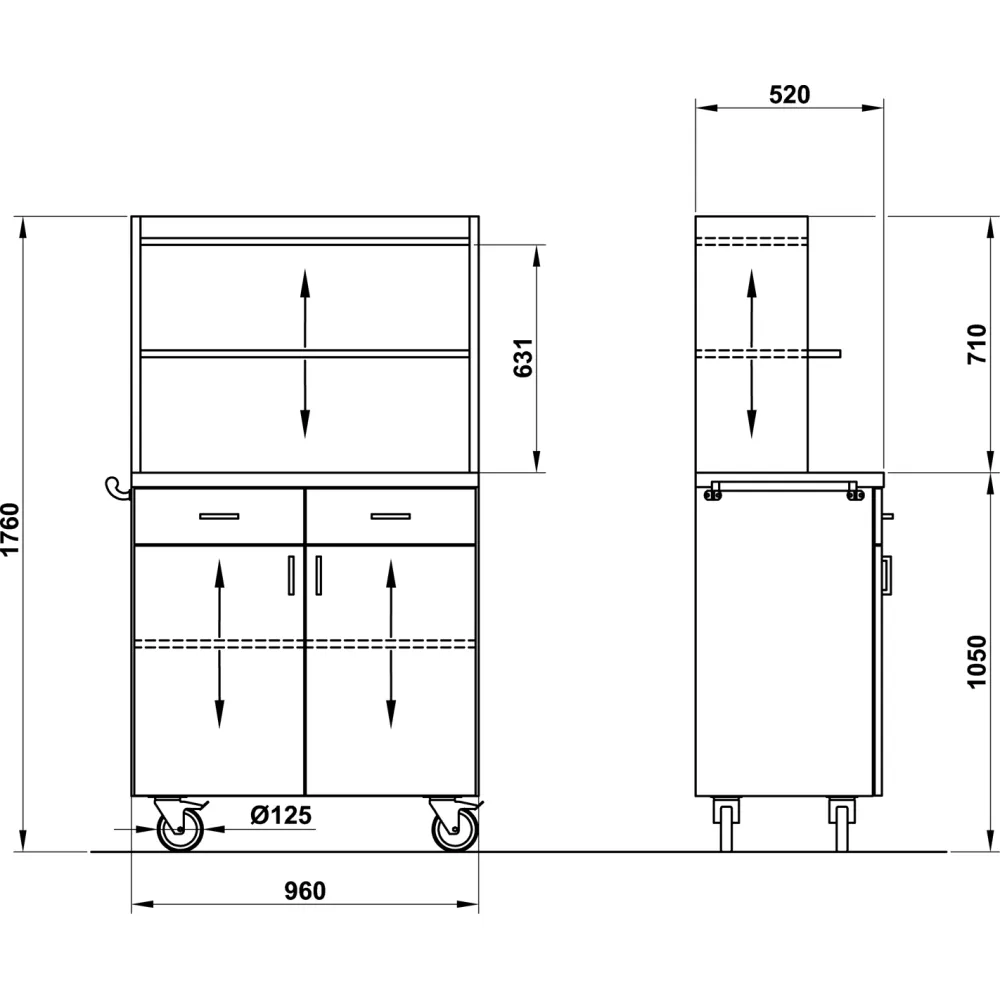 Waiter Station ROCAM 015INPOL2AP