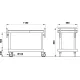 Service trolley ROCAM 008INART/02ML
