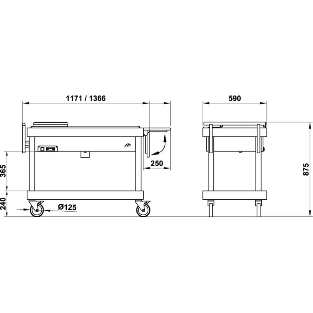 Flambe trolley ROCAM 008INARTBMML
