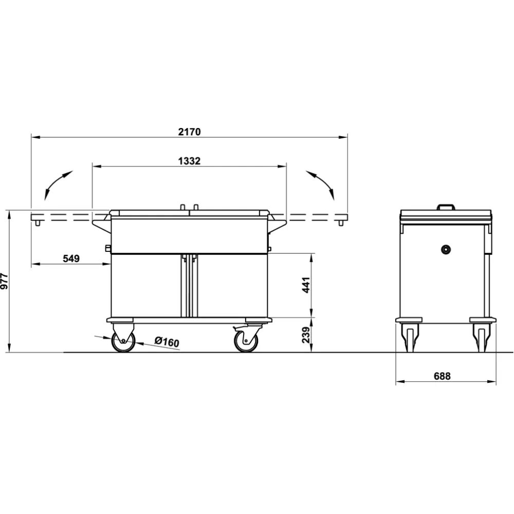 Bain-marie ROCAM 03500CAP/CHIN