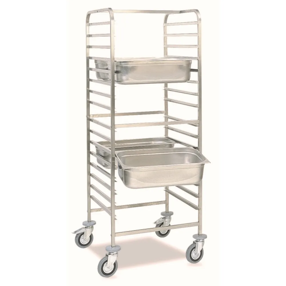 GN 2/1 pan and tray trolley ROCAM 039002/1C16IN