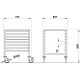 GN 2/1 pan and tray trolley ROCAM 039002/1C08IN
