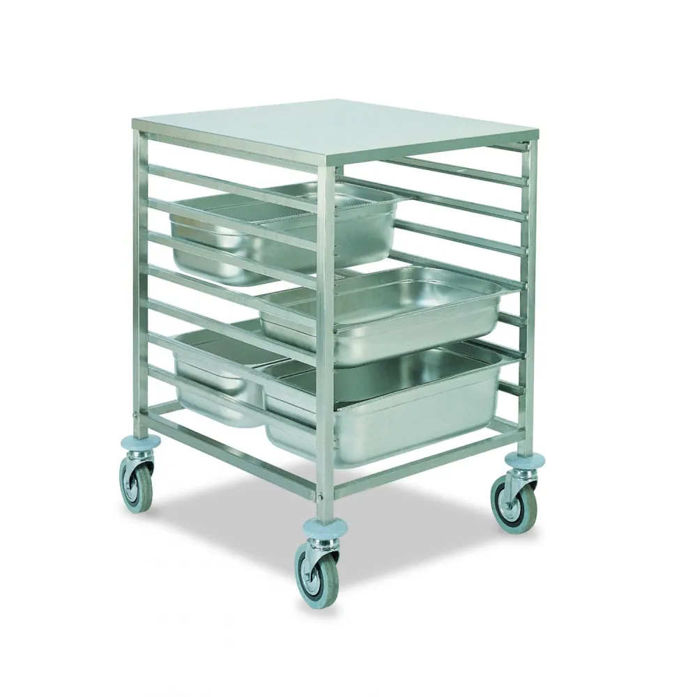 GN 2/1 pan and tray trolley ROCAM 039002/1C08IN