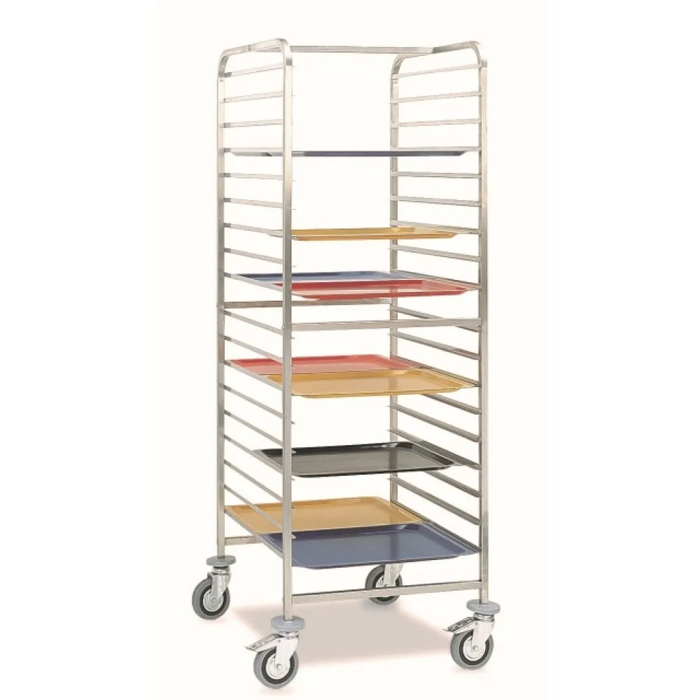 GN 2/1 pan and tray trolley ROCAM 039002/1L18IN