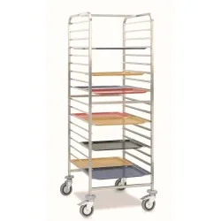 GN 2/1 pan and tray trolley ROCAM 039002/1L18IN