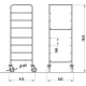 Dishwasher basket trolley with plate shelf ROCAM 03900VEGA50IN