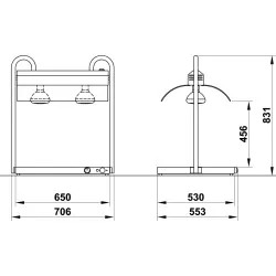 Food service area lamp ROCAM 03600VUL2/1