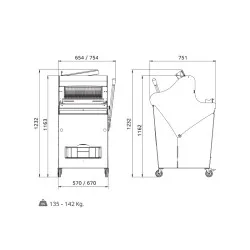 Bread slicer ROLLMATIC C42S