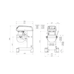 Planetary mixer ROLLMATIC BULL B60L