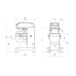Planetary mixer ROLLMATIC BULL B60