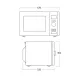 Microwave oven Scandomestic HOME 33097210000MWC25X