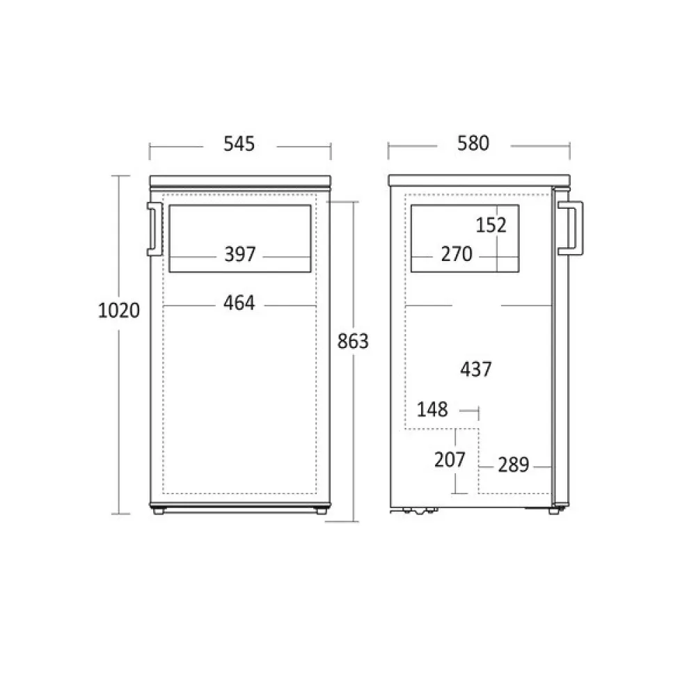 Fridge-freezer Scandomestic HOME 31033710000SKB182WE