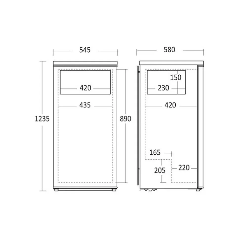 Fridge-freezer Scandomestic HOME 61033710000SKB190W