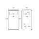 Fridge-freezer Scandomestic HOME 61033710000SKB190W