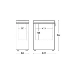 Chest freezer Scandomestic HOME 27124210000CF51WE
