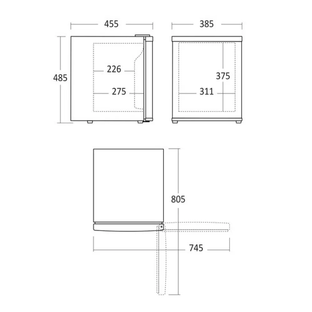 Bar refrigerator SCANDOMESTIC 43311510000MB34BE