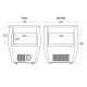 Cylindrical can display cabinet SCANDOMESTIC 60320087BE10000