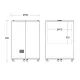 Cylindrical can display cabinet SCANDOMESTIC 26320087BE10000
