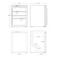 Refrigerated display cabinet SCANDOMESTIC 35310145GDE10000