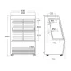 Pastry Display Cabinet SCANDOMESTIC 19311410000OFC390B