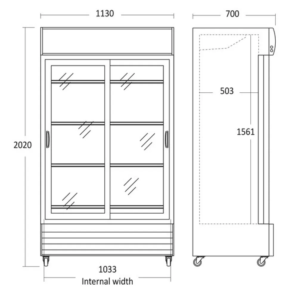 Refrigerated display cabinet SCANDOMESTIC 26311002SLE310000