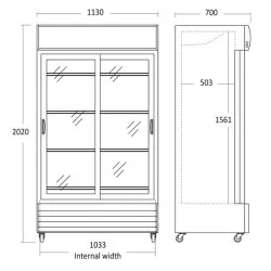 Refrigerated display cabinet SCANDOMESTIC 26311002SLE310000