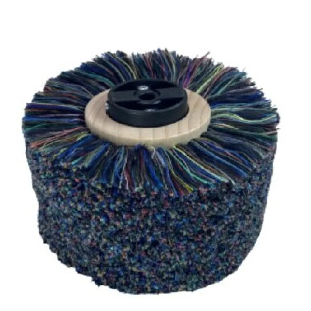 Polishing brush with wool yarn bristles, dark HEUTE 001-0330