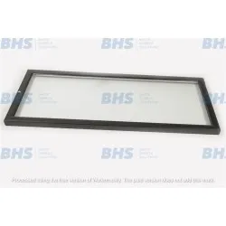 Door with black frame Tefcold SpareParts 11952