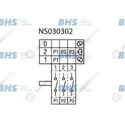 Operation switch, three-position LF 345.492